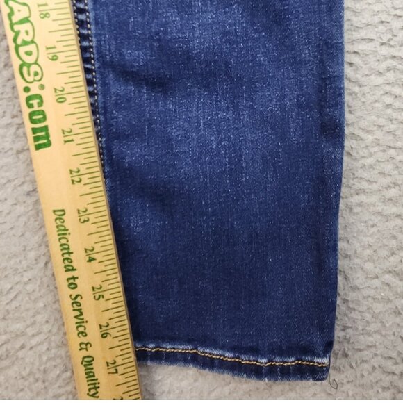 Silver Jeans Womens 30x29 Blue Curvy Avery Straight Leg Stretch Dark Wash Faded - Picture 4 of 11